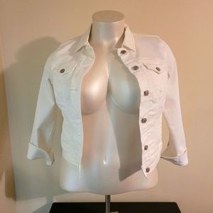 Old navy white jean jacket